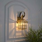 Calsada Classic Brass And Glass Wall Light